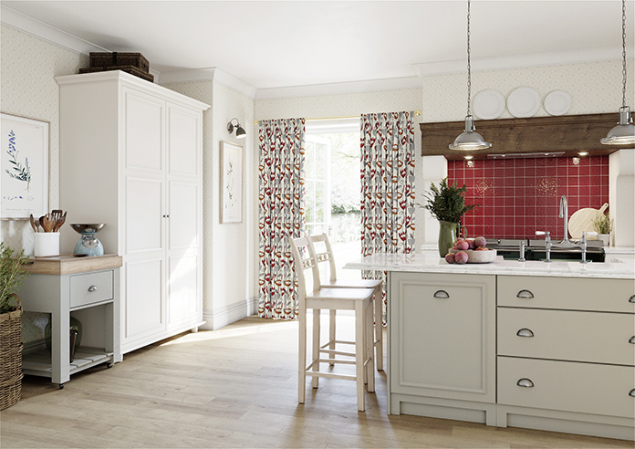 Flower Power, Scarlet - Made to Measure Curtains - Image 7